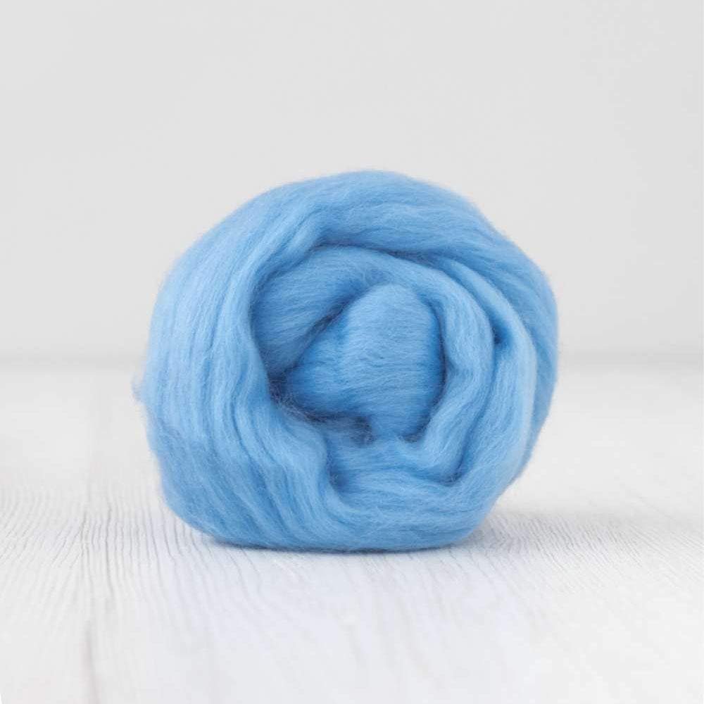 Wool Roving - Extra Fine Merino - Wet Nuno Needle Felting - Spinning - Knitting - Weaving - Carding - Blue Palette - 100g/3.5oz - Classic Collection DHG (September)