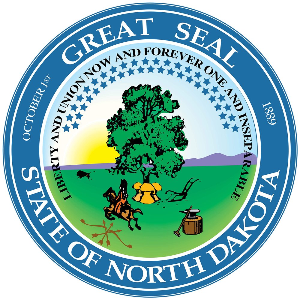 North Dakota Seal Sticker Decal Mega Deal | 7 Stickers | Waterproof | Free Shipping