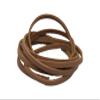 Walker and Hawkes Premium Cowhide Leather Strip Cord 1.9mm Thickness String, Continuous Length, for Crafts & DIY Projects, Orange - Width/4mm Length/10m view 1