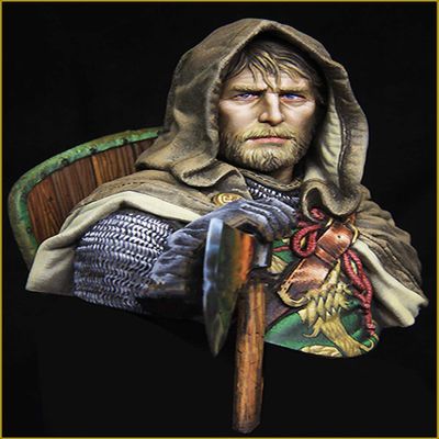 XINGCHANG 1/10 European Kinght Ancient Bust Toy Resin Model Miniature Kit Unassembly Unpainted