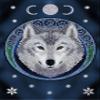 Crystal Art Diamond Painting Notebook - Lunar Wolf - Create a Sparkling Notebook Cover Using Crystals - for Ages 8 and up view 1