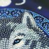 Crystal Art Diamond Painting Notebook - Lunar Wolf - Create a Sparkling Notebook Cover Using Crystals - for Ages 8 and up view 4