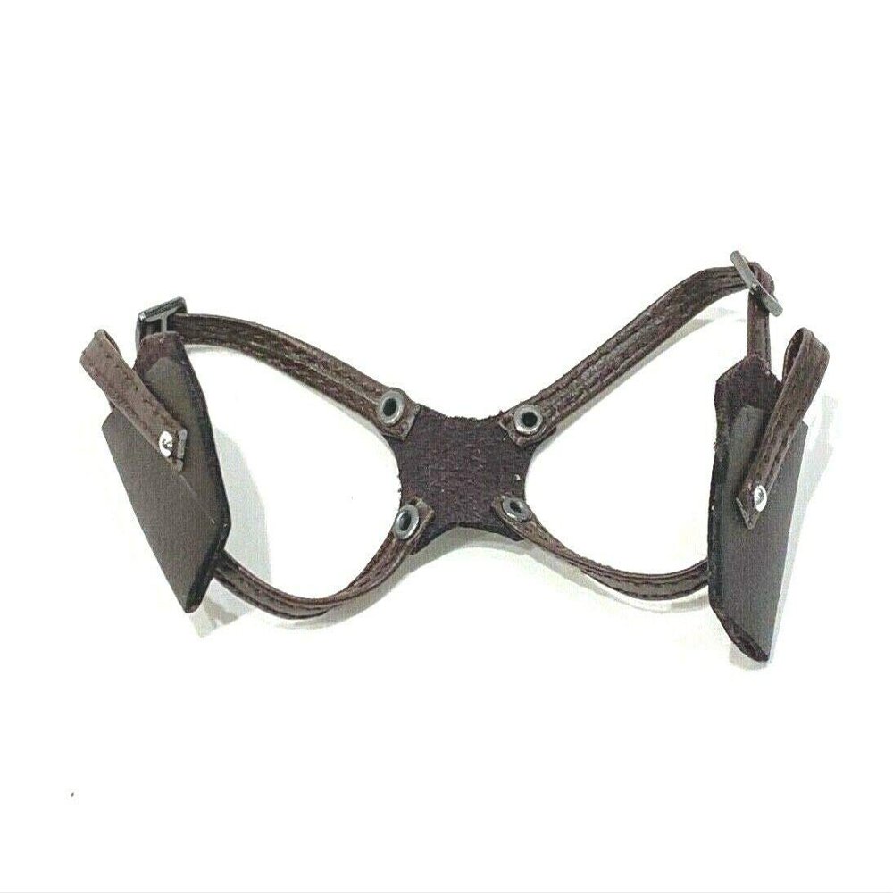 FIGLot 1/12 Scale Miniature Custom Handmade Brown Shoulder Gun Holster for 6 inch Muscular Body
