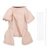 Zerodis Newborn Baby Doll Cloth Kit, DIY Fabric Cloth Body Accessory High Simulation Doll Making Supplies for 3/4 Arms and 3/4 Legs(16 Inch) view 1