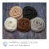 Baby Alpaca Fiber for Spinning, Blending, Felting & Dyeing. Natural Combed Top Roving, Fawn. view 4