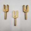 Yantra Gold Color Angel Crystal Tuning Forks - Gateway to Angelic Kingdom with Mallet and Velvet Pouch view 1