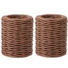 ZOENHOU 2 Rolls 328 Ft Floral Wire, 2mm 14 Gauge Rustic Paper Wrapped Floral Bind Wire for Flower Bouquets, Artificial Flower Making, DIY Projects, Brown view 1