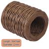 ZOENHOU 2 Rolls 328 Ft Floral Wire, 2mm 14 Gauge Rustic Paper Wrapped Floral Bind Wire for Flower Bouquets, Artificial Flower Making, DIY Projects, Brown view 2