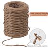 ZOENHOU 2 Rolls 328 Ft Floral Wire, 2mm 14 Gauge Rustic Paper Wrapped Floral Bind Wire for Flower Bouquets, Artificial Flower Making, DIY Projects, Brown view 3