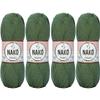 4Pack Nako Pirlanta Knitting Rope Each Skein(Ball) 3.53 Oz (100g) Amigurumi, Or Baby Yarn (Khaki 11253) view 1