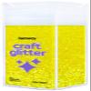 Hemway Craft Glitter Shaker 130g / 4.6oz Glitter for Arts, Crafts, Resin, Tumblers, Painting, Decoration, Festival - Chunky (1/40" 0.025" 0.6mm) - Fluorescent Yellow view 1