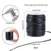 PandaHall 2 Rolls 100m/109 Yards Plastic Lacing Cord 2.3mm Lanyard String Beading Cords for Jewelry DIY Craft Bracelet Necklaces Making, Black view 2