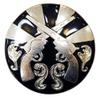 HILASON Set of 4 Western Screw Back Concho1 Cross Gun Black Saddle Headstall Bling Cowgirl 1.5 inch | Slotted Conchos view 1