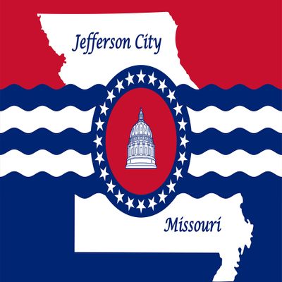 Jefferson City Missouri Flag Sticker Decal Mega Deal | 7 Stickers | Waterproof | Free Shipping