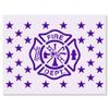 Maltese Cross Fire Department Flag Stencil - Ignite Your Creativity: Reusable & Durable - Ideal for Crafts, Woodwork, Walls, Canvases, and Decor - Crafted with 10 mil Mylar view 1