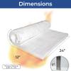 SIMOND STORE Ceramic Fiber Insulation Blanket, 1" Thick x 24" x 12" 2600F #8 Fireproof Insulation for Fireplace, Wood Stove, Pizza Oven, Forge, Furnace, Kiln, Chimney, Boiler, Dishwasher, and More view 2
