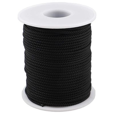 Nylon Thread Twine for Gardening Braided Bracelets DIY Crafts (2mm-101feet, Black)