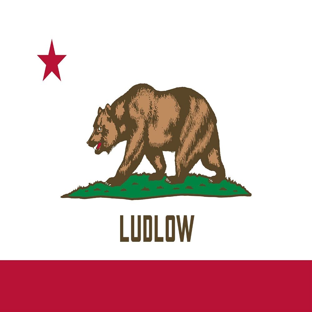 Ludlow California Flag Sticker Decal Mega Deal | 7 Stickers | Waterproof | UV Fade Resistant