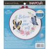 Dimensions Learn-A-Craft Embroidery Kit 6" Round-Believe in Yourself-Stitched in Thread view 1