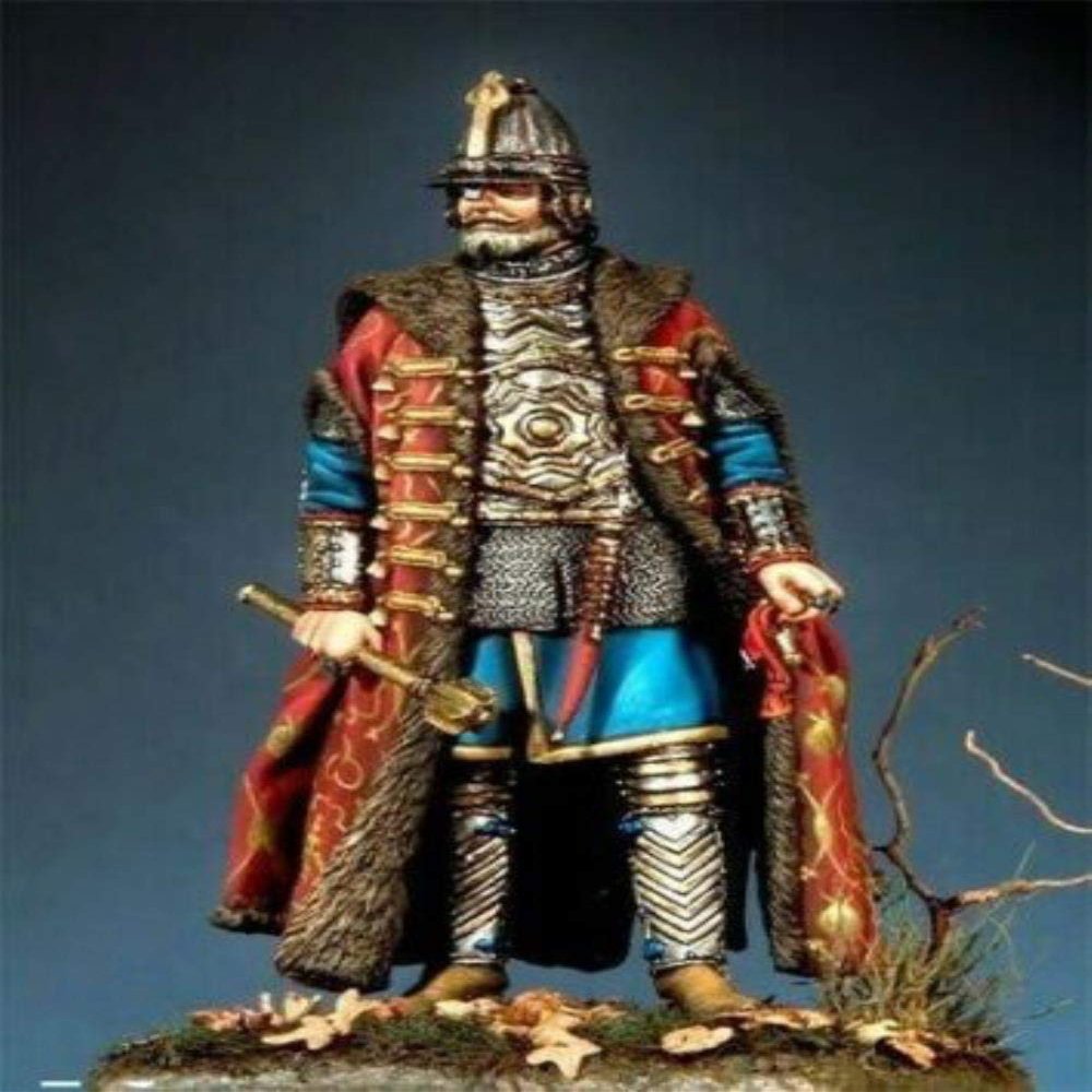 XINGCHANG 1/32 Ancient Warrior Stand with Base Resin Figure Model Kits Miniature Gk Unassembly Unpainted