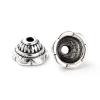 Craftdady 50Pcs Antique Silver Flower Bead Caps Tibetan Spacer Cone Beads Terminator End Caps Tassel Caps 8x5mm for Jewelry Craft Making view 1