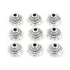 Craftdady 50Pcs Antique Silver Flower Bead Caps Tibetan Spacer Cone Beads Terminator End Caps Tassel Caps 8x5mm for Jewelry Craft Making view 2