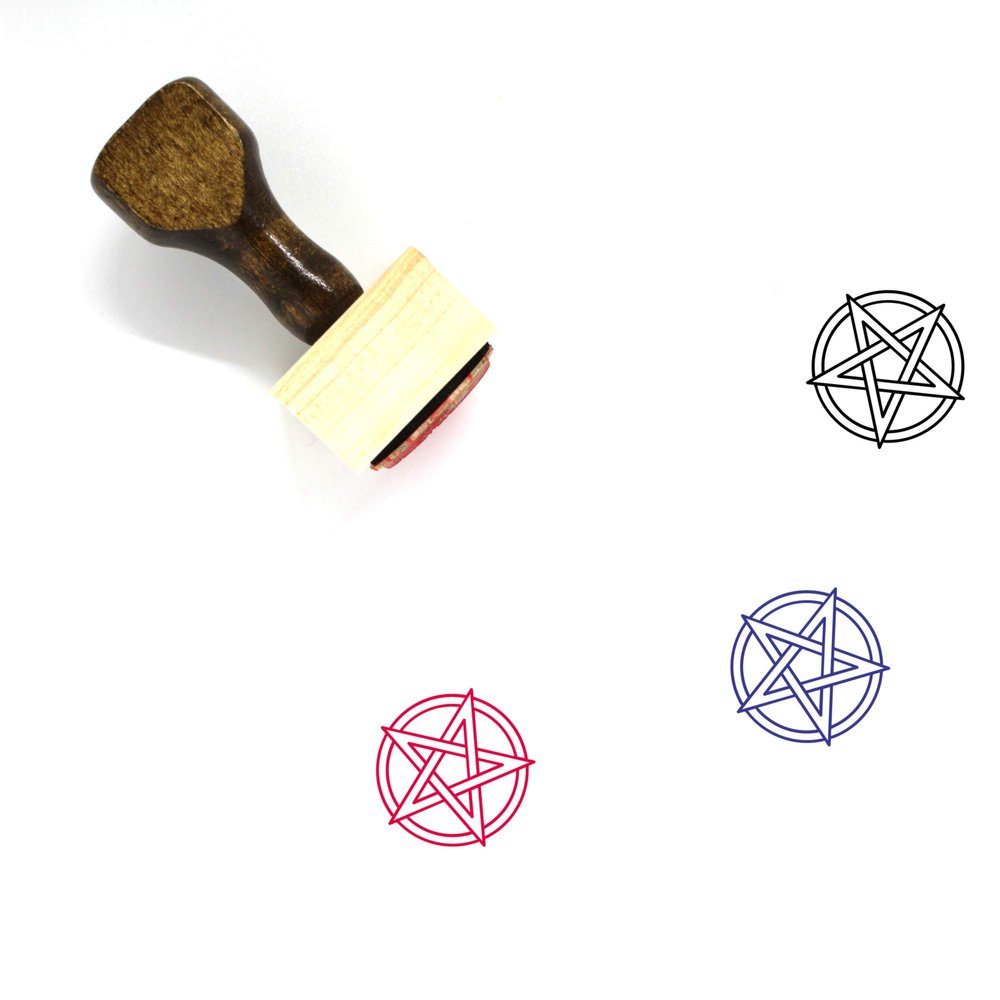 Satanism Wooden Rubber Stamp No. 1 (2.5" x 2.5")