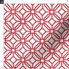 Fabric Trellis Red White Lattice Retro Printed on Petal Signature Cotton Fabric Fat Quarter - Sewing Quilting Apparel Crafts Decor view 3