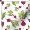 Spoonflower Fabric - Beet Radish White Vegetable Food Kitchen Cooking Veggies Chef Cook Printed on Petal Signature Cotton Fabric Fat Quarter - Sewing Quilting Apparel Crafts Decor view 3