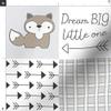 Spoonflower Fabric - Wholecloth Whole Cloth Baby Quilt Cute Raccoon Fox Woodland Sfaut15 Printed on Organic Cotton Sateen Fabric Fat Quarter - Sewing Quilting Apparel Home Decor view 3