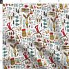 Spoonflower Fabric - Winter Adventure White Bird Moose Fish Alpine Ski Tree Mountains Printed on Organic Cotton Sateen Fabric Fat Quarter - Sewing Quilting Apparel Home Decor view 4