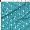 Fabric Mermaid Lullaby Teal Small Ocean Girl Moon Seahorse Printed on Organic Cotton Sateen Fabric Fat Quarter - Sewing Quilting Apparel Home Decor view 2