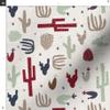 Spoonflower Fabric - Southwest Cactus Succulent Cacti Nature Desert Printed on Organic Cotton Sateen Fabric Fat Quarter - Sewing Quilting Apparel Home Decor view 3