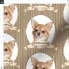 Spoonflower Fabric - Chihuahua Dog Pet Animal Portrait Printed on Organic Cotton Sateen Fabric Fat Quarter - Sewing Quilting Apparel Home Decor view 3