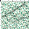 Spoonflower Fabric - Cactus White Botanical Cacti Succulents Southwestern Desert Western Printed on Organic Cotton Sateen Fabric Fat Quarter - Sewing Quilting Apparel Home Decor view 2