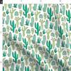 Spoonflower Fabric - Cactus White Botanical Cacti Succulents Southwestern Desert Western Printed on Organic Cotton Sateen Fabric Fat Quarter - Sewing Quilting Apparel Home Decor view 4