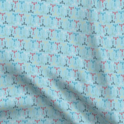 Spoonflower Fabric - Weight Lifting Fitness Sports Athletic Rainbow Blue Printed on Organic Cotton Sateen Fabric Fat Quarter - Sewing Quilting Apparel Home Decor