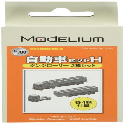 Moderium T20V700-013M 1/700 TFS Series Car Set H (2 Types of Tank Trucks) Resin Kit