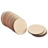 Upgraded 26 Pieces 1/4" Thick 4 Inch Round Wood Circles, Unfinished Round Wooden Discs Wood Rounds Circle Boards Cutouts for Door Hangers Crafts, Coasters, Pyrography, Painting Decoration view 1