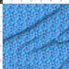 Fabric Blue Mermaid Scales Scale Pattern Fish Watercolor Summer Beach Printed on Satin Fabric Fat Quarter - Sewing Lining Apparel Fashion Blankets Decor view 2