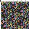 Spoonflower Fabric - Balloon Black Balloons Dogs Animals Colorful Printed on Minky Fabric Fat Quarter - Sewing Baby Blankets Quilt Backing Plush view 2