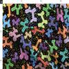 Spoonflower Fabric - Balloon Black Balloons Dogs Animals Colorful Printed on Minky Fabric Fat Quarter - Sewing Baby Blankets Quilt Backing Plush view 4