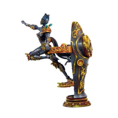 XINGCHANG 1/24 75Mm Fantasy Pertty Girl with Machine 75Mm Resin Model Miniature Figure Unassembly Unpainted