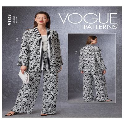 Vogue Patterns V1749Z Misses Sportswear, Z (L-XL), White