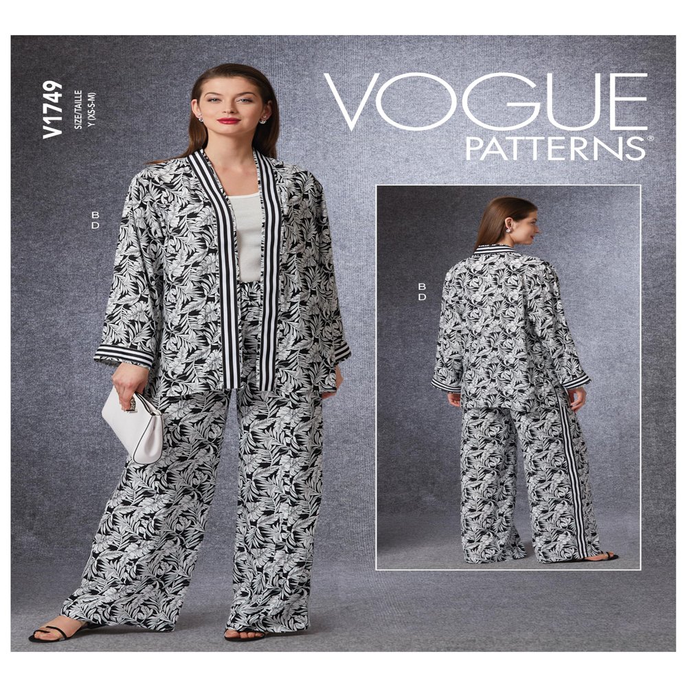 Vogue Patterns V1749Z Misses Sportswear, Z (L-XL), White
