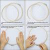 Seekee 3 Pack Embroidery Frame - 6 inch Natural Hoop Without Burr, Stainless Steel Screw - Bamboo Embroidery Hoop for Cross-Stitch, Hand Embroidery view 4