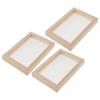 3Pcs Wooden Paper Making Papermaking Mould Frame Screen Mesh Tool Kits for Paper Handcraft DIY Paper Craft view 1