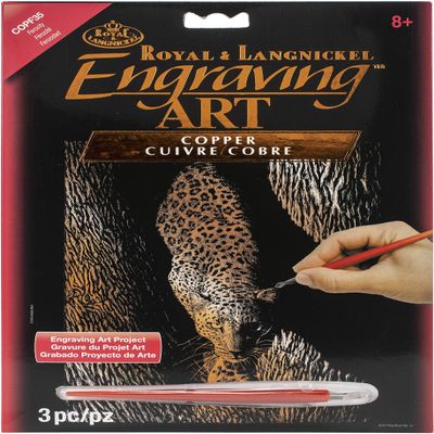 Copper Foil Engraving Art Kit 8"X10"-Ferocity