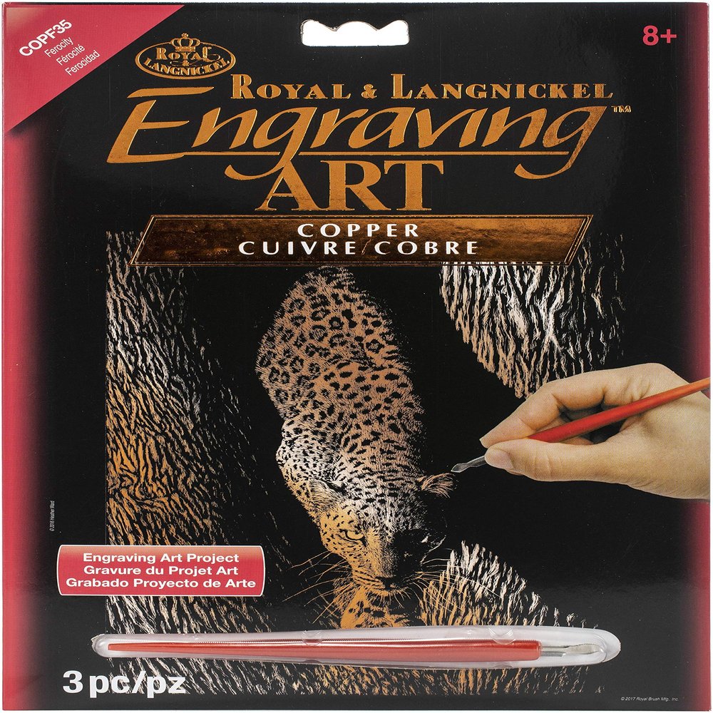Copper Foil Engraving Art Kit 8"X10"-Ferocity
