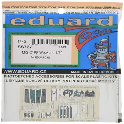 Eduard Photoetch Zoom 1:72 - MiG-21PF Weekend (EDU)